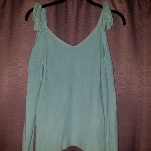 WHBM cold shoulder sweater